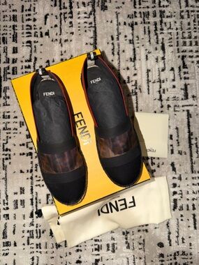 Fendi Flat Colibri Mesh FF Women Espadrilles